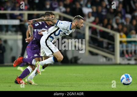 Stadio Artemio Franchi, Firenze, Italia. 21 settembre 2021. Italian Series A football, AC Fiorentina versus FC Inter; Marcelo Brozovic of Inter Credit: Action Plus Sports/Alamy Live News Foto Stock