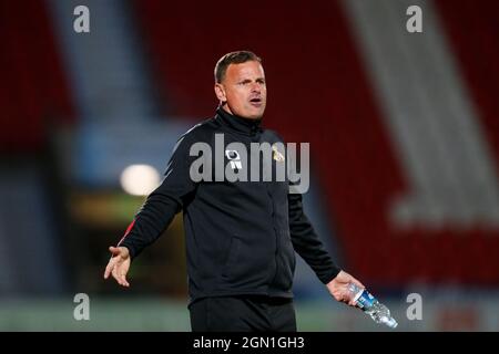 Doncaster, Regno Unito. 21 settembre 2021. Richie Wellens manager di Doncaster Rovers a Doncaster, Regno Unito, il 9/21/2021. (Foto di ben Early/News Images/Sipa USA) Credit: Sipa USA/Alamy Live News Foto Stock