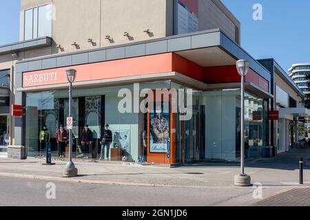 Toronto, Canada - 7 settembre 2021: Negozio di abbigliamento da uomo Barbuti presso i negozi di Don Mills a Toronto, Canada. Foto Stock