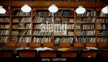 Foto di una vecchia biblioteca Foto Stock