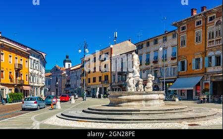 Vista su Piazza della Vittoria, Gorizia, Italia Foto Stock