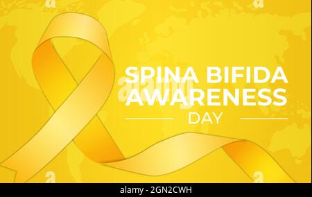 Figura di background di spina Bifida awareness Day Illustrazione Vettoriale