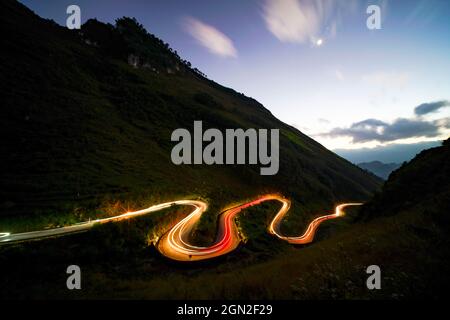 Passo di Tham ma nella provincia di ha Giang nel nord del Vietnam Foto Stock