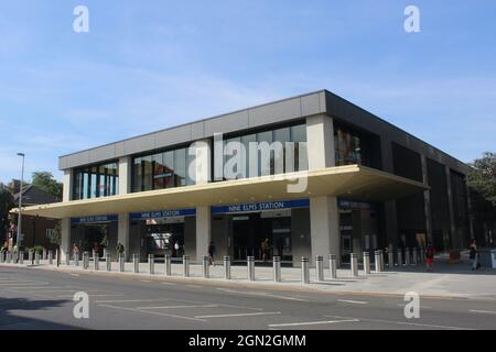 Stazione metropolitana di nove elms londra inghilterra Regno Unito linea nord Foto Stock