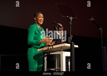 Jacqueline Stewart, Chief Artistic and Programming Officer, presso l'Academy Museum of Motion Pictures, Los Angeles, California Foto Stock