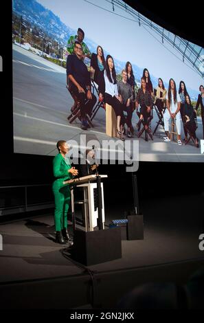 Jacqueline Stewart, Chief Artistic and Programming Officer, presso l'Academy Museum of Motion Pictures, Los Angeles, California Foto Stock