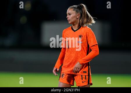 REYKJAVIK, ISLANDA - SETTEMBRE 21: Lieke Martens dei Paesi Bassi durante la gara di qualificazione del Gruppo C della Coppa del mondo delle Donne FIFA 2023 tra Islanda e Paesi Bassi a Laugardalsvollur il 21 Settembre 2021 a Reykjavik, Islanda (Foto di Andre Weening/Orange Pictures) Foto Stock