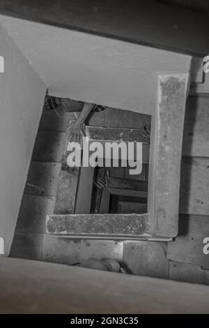 Scala vista dall'alto Foto Stock