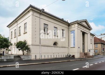 Oslo, Norvegia. Settembre 2021. La vista esterna del museo Nasjonalmuseet Arkitektur nel centro della città Foto Stock