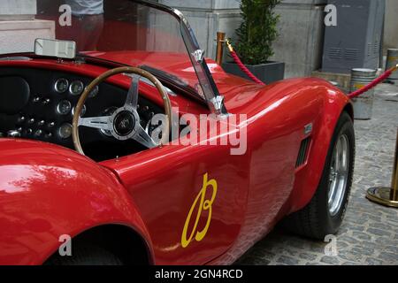 Shelby Cobra il mito .Red 1965 Shelby Cobra. Leggenda dell'auto Foto Stock