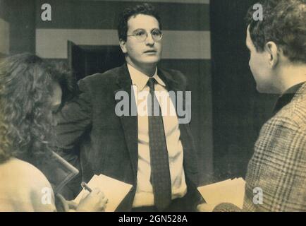 Politico italiano Bobo Craxi, 1989 Foto Stock
