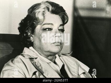 Attrice francese Simone Signoret, 1970 Foto Stock