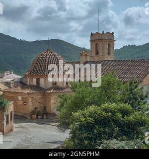 Chiesa parrocchiale dedicata a nostra Signora dell'Assunzione, è un'opera del XVII secolo nella cittadina di Fanzara, provincia di Castellon, Spagna, Europa Foto Stock