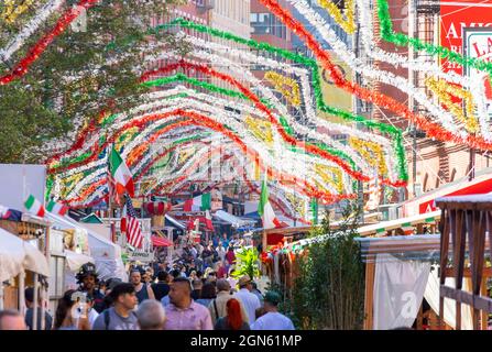 95a Festa annuale di San Gennaro è tornato a Little Italy NYC Foto Stock