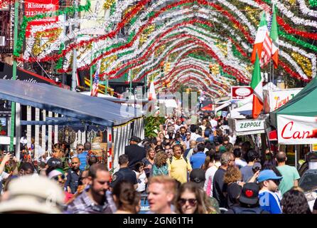 95a Festa annuale di San Gennaro è tornato a Little Italy NYC Foto Stock