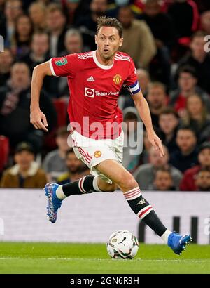 Manchester, Inghilterra, 22 settembre 2021. Nemanja Matic of Manchester United durante la partita della Carabao Cup a Old Trafford, Manchester. Il credito d'immagine dovrebbe leggere: Andrew Yates / Sportimage Credit: Sportimage/Alamy Live News Foto Stock