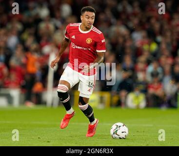 Manchester, Inghilterra, 22 settembre 2021. Jesse Lingard di Manchester United durante la partita della Carabao Cup a Old Trafford, Manchester. Il credito d'immagine dovrebbe leggere: Andrew Yates / Sportimage Credit: Sportimage/Alamy Live News Foto Stock