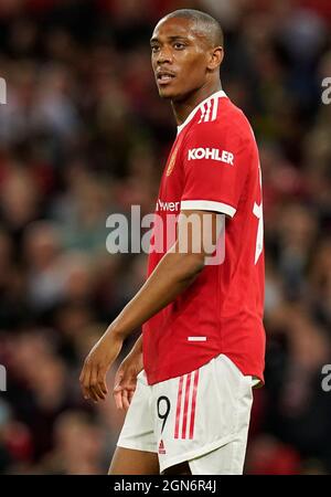 Manchester, Inghilterra, 22 settembre 2021. Anthony Martial of Manchester United durante la partita della Carabao Cup a Old Trafford, Manchester. Il credito d'immagine dovrebbe leggere: Andrew Yates / Sportimage Credit: Sportimage/Alamy Live News Foto Stock