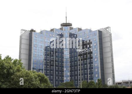 Appartamenti di lusso al Churchill Place a Basingstoke, Hampshire, Regno Unito Foto Stock