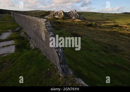 Glynn Valley China Clay Works Temple Bodmin Moor Cornovaglia Foto Stock