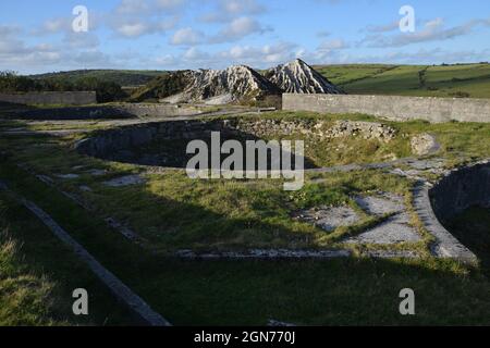 Glynn Valley China Clay Works Temple Bodmin Moor Cornovaglia Foto Stock