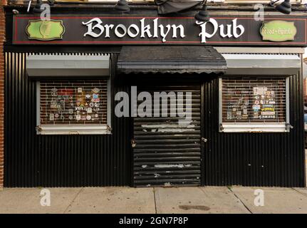 Brooklyn Pub Bar a Greenwood Heights NYC Foto Stock