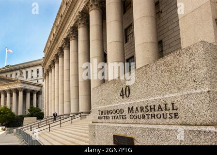 Thurgood Marshall United States Courthouse a Manhattan, New York Foto Stock