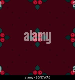 Decorazioni bacca di Rowan - sfondo vettoriale Illustrazione Vettoriale