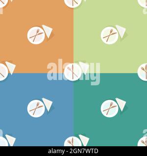 Piatti e posate - sfondo vettoriale Illustrazione Vettoriale