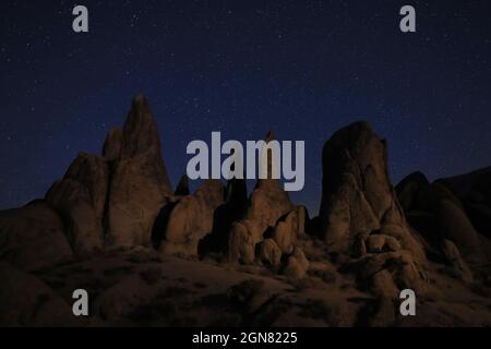 Immagine notturna Sky Star da Alabama Hills California Foto Stock