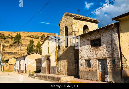 Antacocha, tipico villaggio peruviano nelle Ande Foto Stock