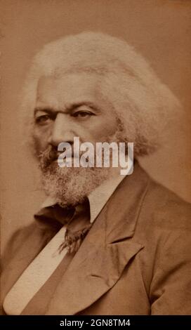 Frederick Douglass (1818-1895), riformatore sociale americano, abolizionista e statista, testa e spalle ritratto, George Kendall Warren, 1876 Foto Stock