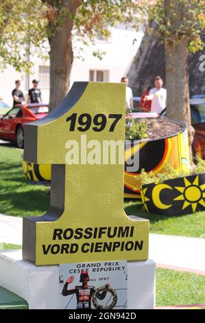 TAVULLIA, ITALIA – Set 13, 2021: tavullia Valentino Rossi città natale Foto Stock