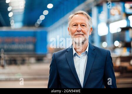 Amministratore delegato maschile dell'industria Foto Stock