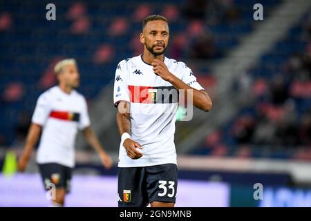 Stadio Renato Dall'Ara, Bologna, 21 settembre 2021, Junior Hernani (Genova) ritratto durante il Bologna FC vs Genova CFC - Serie calcistica italiana Foto Stock