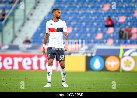 Stadio Renato Dall'Ara, Bologna, 21 settembre 2021, Junior Hernani (Genova) ritratto durante il Bologna FC vs Genova CFC - Serie calcistica italiana Foto Stock