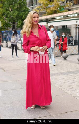 Madrid, Spagna. 23 settembre 2021. Anne Igartiburu partecipa all'apertura della stagione teatrale reale. (Foto di Atilano Garcia/SOPA Images/Sipa USA) Credit: Sipa USA/Alamy Live News Foto Stock