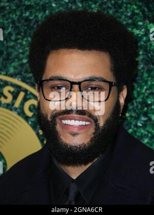 West Hollywood, Stati Uniti. 23 settembre 2021. WEST HOLLYWOOD, LOS ANGELES, CALIFORNIA, USA - SETTEMBRE 23: Singer The Weeknd (Abel Makkonen Tesfaye) arriva al 1° annuale Black Music Action Coalition's Music in Action Awards tenuto presso il 1 Hotel West Hollywood il 23 Settembre 2021 a West Hollywood, Los Angeles, California, Stati Uniti. (Foto di Xavier Collin/Image Press Agency) Credit: Image Press Agency/Alamy Live News Foto Stock