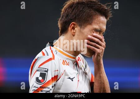 Stadio Ajinomoto, Tokyo, Giappone. 22 settembre 2021. Sho Inagaki (Grampus), 22 SETTEMBRE 2021 - Calcio : 2021 J1 incontro di campionato tra FC Tokyo 1-1 Nagoya Grampus allo Stadio Ajinomoto, Tokyo, Giappone. Credit: Yohei Osada/AFLO SPORT/Alamy Live News Foto Stock
