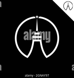 Logo immobiliare icona design Foto Stock