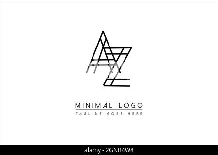 Initial az, za, a, zLogo Design Creative Modern Letters Icon Vector Illustration Illustrazione Vettoriale