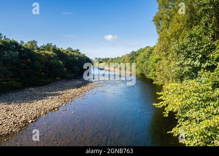 Il South Tyne Trail segue il percorso del fiume South Tyne dalla sorgente a Haltwhistle. Aperto a escursionisti e ciclisti, è quasi 23 miglia (36 Foto Stock