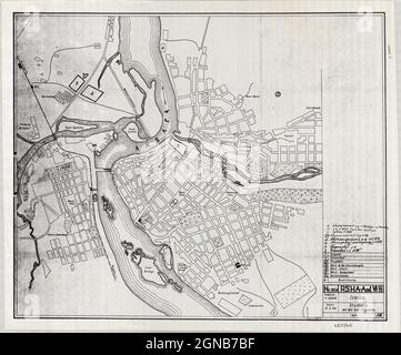 Irkutsk Mappa, Mappa di Irkutsk, Irkutsk Stampa, Mappa di Irkutsk, Vintage Irkutsk Mappa, Retro Irkutsk Mappa, Russia Mappa, Russia Stampa, Russia Foto Stock