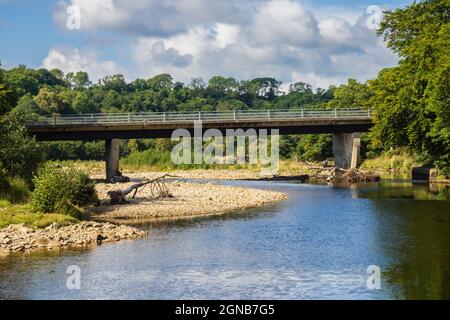 Il South Tyne Trail segue il percorso del fiume South Tyne dalla sorgente a Haltwhistle. Aperto a escursionisti e ciclisti, è quasi 23 miglia (36 Foto Stock