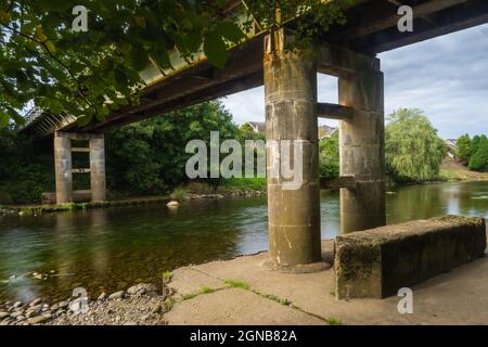 Il South Tyne Trail segue il percorso del fiume South Tyne dalla sorgente a Haltwhistle. Aperto a escursionisti e ciclisti, è quasi 23 miglia (36 Foto Stock