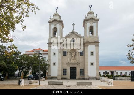 Vista alegre cappella, Nossa Senhora da Penha de Franca cappella 17 ° secolo, Portogallo. Foto Stock