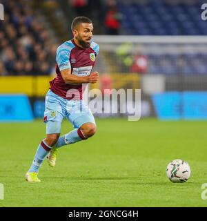 Burnley, Regno Unito. 21 settembre 2021. Il centrocampista di Burnley Aaron Lennon nella partita della Carabao Cup al Turf Moor di Burnley, Inghilterra, il 21 settembre 2021. Foto di Sam Fielding/prime Media Images. Credit: Prime Media Images/Alamy Live News Foto Stock