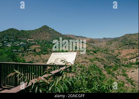 Jerome Arizona, una vecchia città mineraria Foto Stock