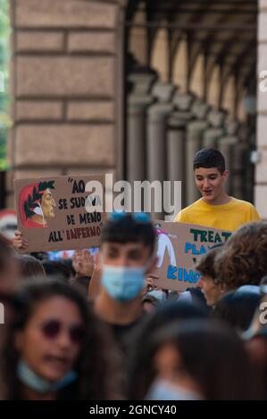 Roma, Italia 24/09/2021: Venerdì per il futuro. © Andrea Sabbadini Foto Stock