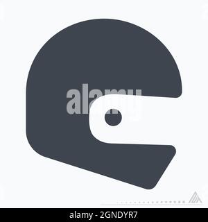 Icon Motor Racing - stile Glyph - illustrazione semplice, tratto modificabile, vettore modello di disegno, buono per stampe, poster, annunci pubblicitari, annunci Illustrazione Vettoriale